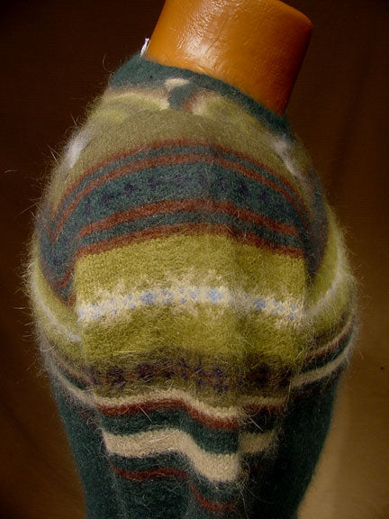 Waldgrüner Angora-Rundhalspullover für Mädchen von Limited Too