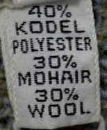 Pea green light blue golden yellow plaid retro classic original mohair V-neck sweater by Macrae small medium 42