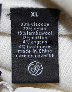 White cashmere turtleneck pullover sweater for men by Sean John in X-Large size
