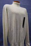 Men's white cashmere turtleneck pullover sweater by Sean John in X-large size