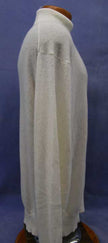 White cashmere turtleneck sweater by Sean John, men's XL pullover