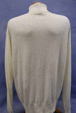 White men's cashmere turtleneck pullover sweater by Sean John in size XL
