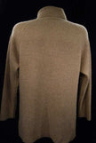Woman's tan angora ribbed turtleneck sweater medium size by Principles