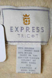 Woman's short-sleeve polo-neck angora sweater by Express with cling-fit design