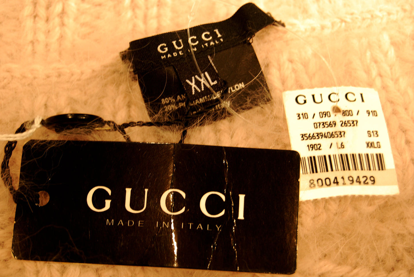 GUCCI Herren-Angorapullover mit Schalkragen