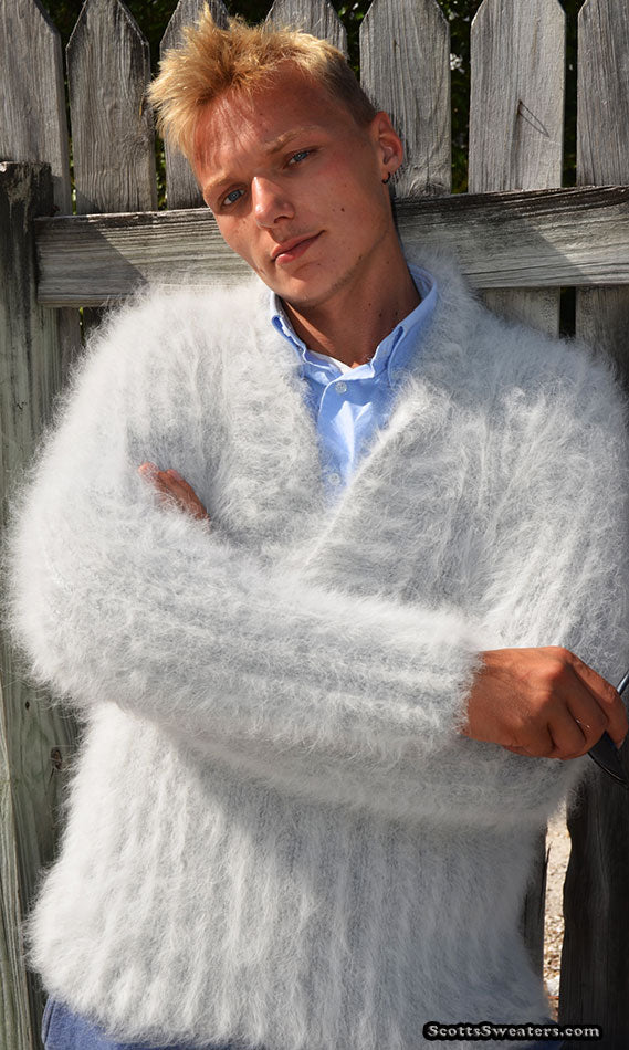 GUCCI Herren-Angorapullover mit Schalkragen