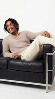Men's GUCCI luxurious shawl-neck angora sweater in stock