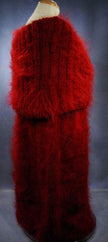 Hand-knit mohair large-cowlneck sweaterdress by Scott's Sweaters
