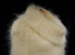 Hand-knit mohair large-cowlneck full-length sweaterdress by Scott's Sweaters