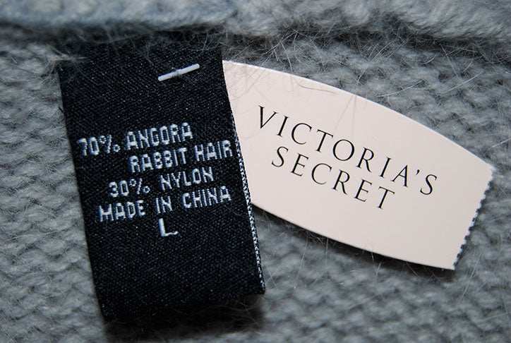 Woman's Angora Shrug cardigan sweater by Victoria Secrets in soft open-front design