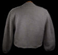 Woman's Angora Shrug cardigan sweater by Moda International for Victoria Secrets, soft open-front cropped three-quarter sleeve