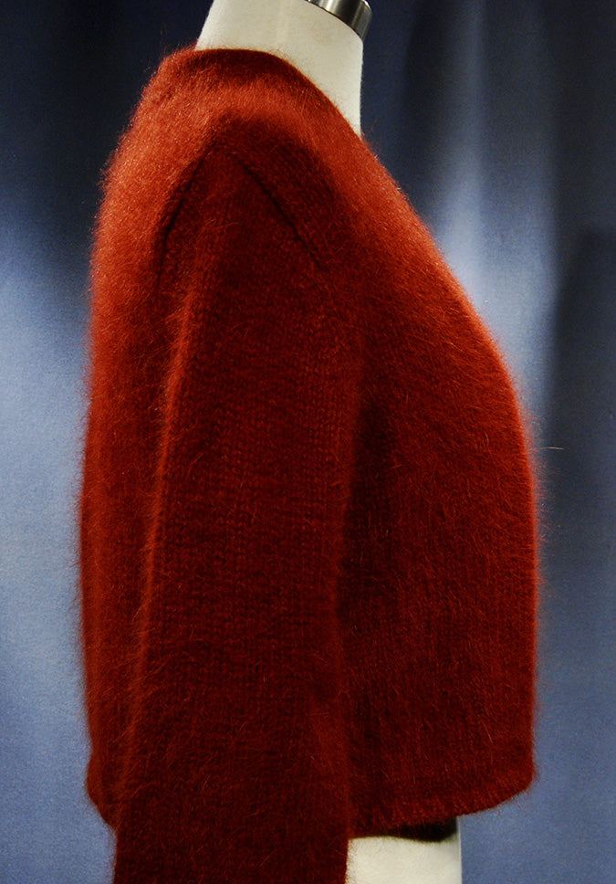 Woman's Angora Shrug soft open-front cropped cardigan by Moda International for Victoria Secrets