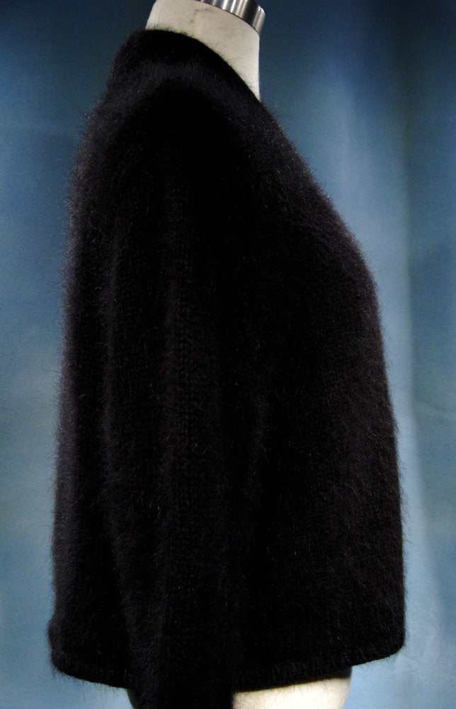 Woman's Angora Shrug cardigan sweater by Victoria Secrets in soft open-front design