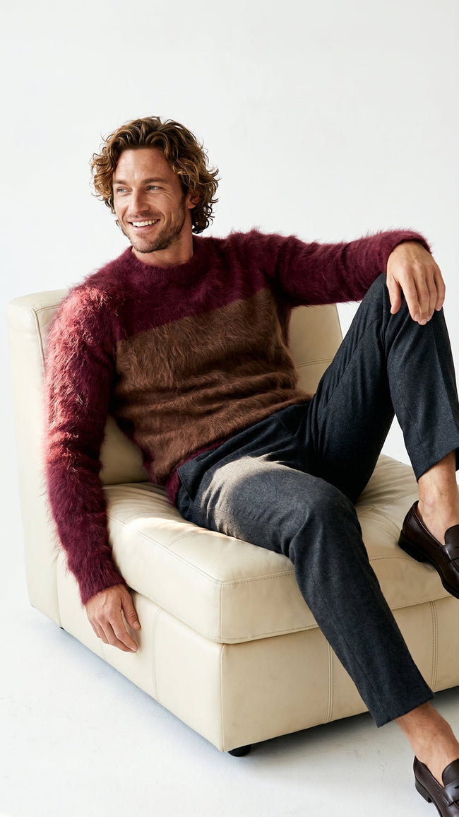 Men's GUCCI Sweater rare angora crewneck luxury knitwear for men