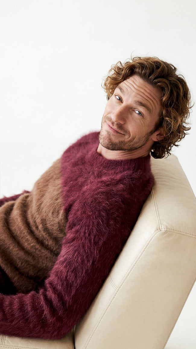 Men's GUCCI Sweater rare angora crewneck luxury knitwear for men