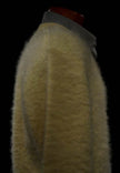 Retro ivory original mohair V-neck sweater by Arrow Cum Laude medium size