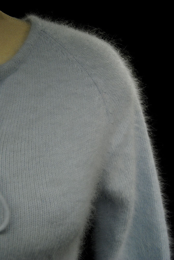 Angora-Pullover mit Schluppenkragen für Damen