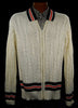 Men's Retro Tennis Sweater Zipper-Front Cardigan
