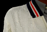 Men's Retro Tennis Sweater Zipper-Front Cardigan