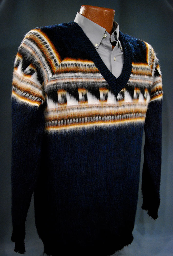 Alpaka-Pullover mit V-Ausschnitt für Herren