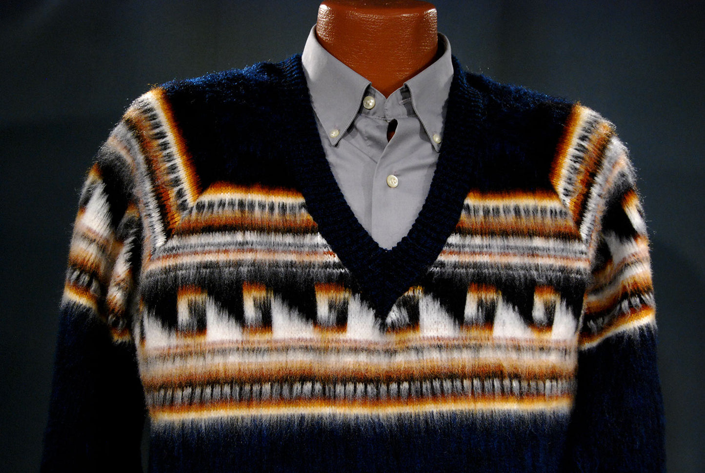 Alpaka-Pullover mit V-Ausschnitt für Herren
