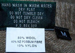 Men's possum sweater crewneck made from New Zealand possum fur yarn by Lothlorian in medium size