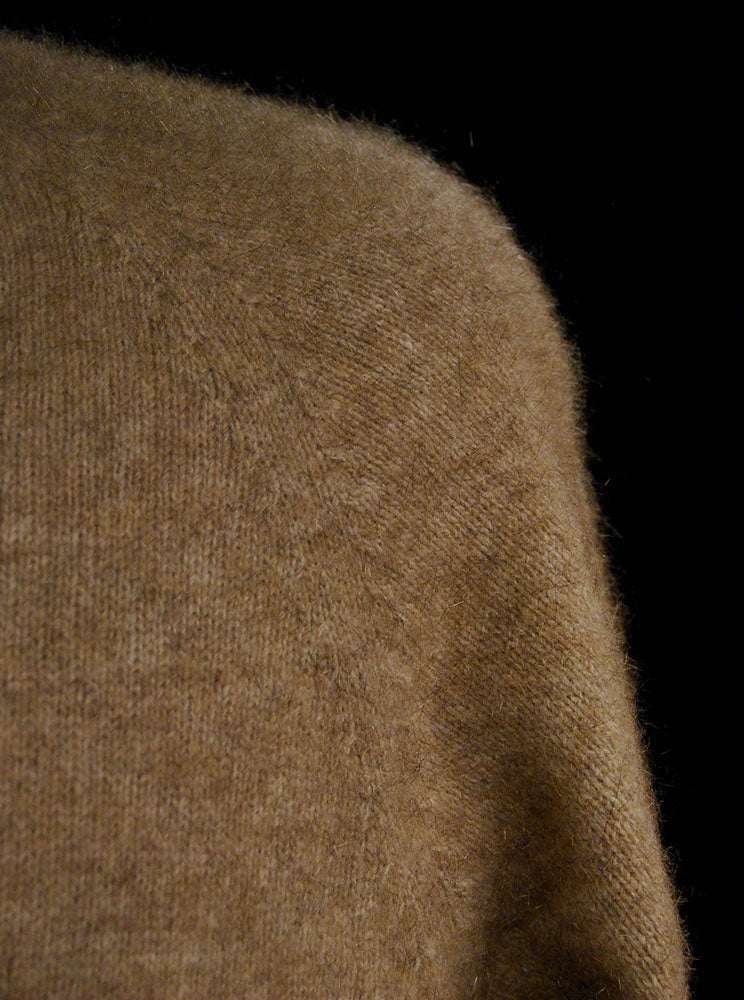 Men's medium possum sweater crewneck made from soft New Zealand possum fur yarn by Lothlorian