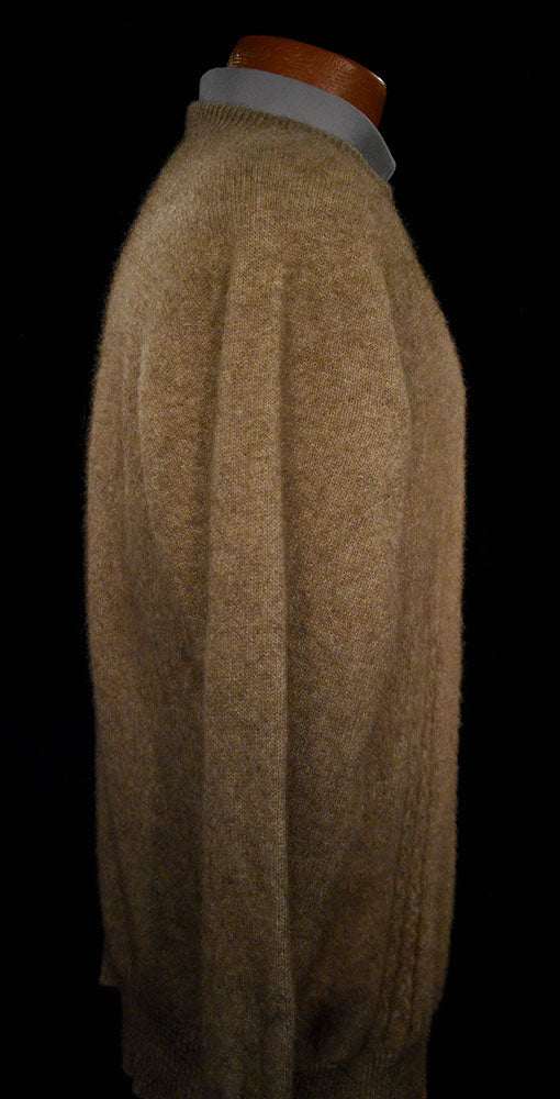 Men's medium possum sweater crewneck made from New Zealand possum fur yarn by Lothlorian