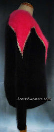 Two-tone angora sweater by Juicy Couture in soft pullover style
