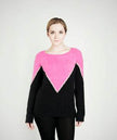 Two-tone angora sweater by Juicy Couture soft pullover design