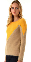 Two-tone angora sweater by Juicy Couture soft pullover