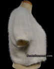Woman's Angora Shrug Cardigan Sweater with jeweled rhinestone button by Express