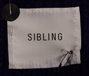 Men's navy blue mohair cardigan sweater with front pockets by Sibling London