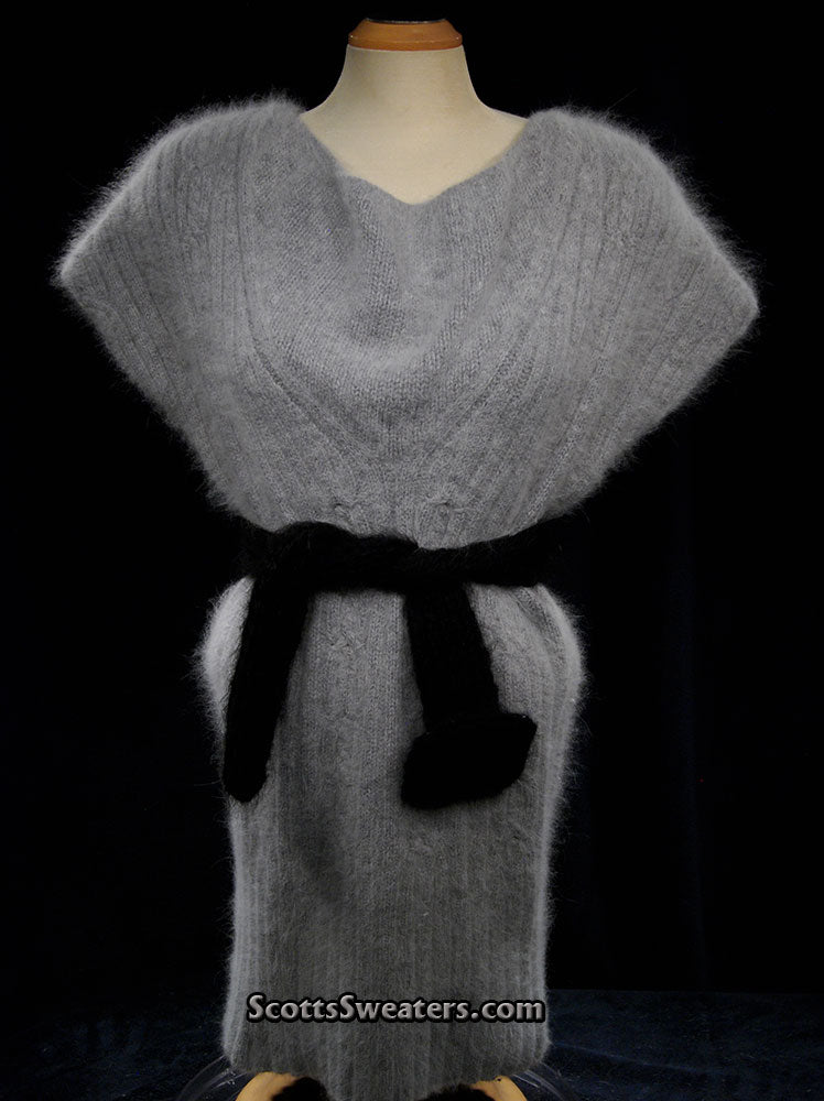 Graues Angora-Pulloverkleid von Willi Smith