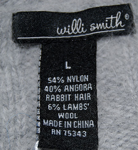 Graues Angora-Pulloverkleid von Willi Smith