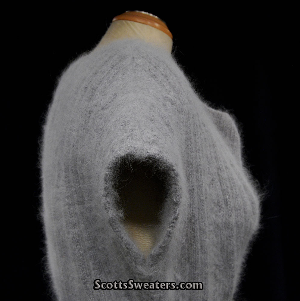 Graues Angora-Pulloverkleid von Willi Smith