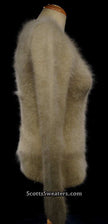 Woman's Angora Scoop Neck Sweater in muted tan with cling-fit design by Banana Republic