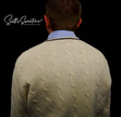 Tennis Sweater Retro by Clansman Cable Knit Ivory