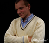Tennis Sweater Retro by Clansman Cable Knit Ivory
