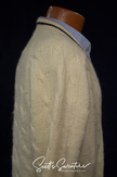 Tennis Sweater Retro by Clansman Cable Knit Ivory