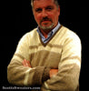 Retro Classic Original two-tone beige, tan, brown mohair V-neck sweater by Hamburgers Menswear Baltimore