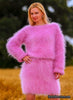 Mohair Outfit Women's Two-Piece Sweater / Skirt