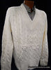 Tennis style men's cashmere sweater