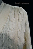 Tennis style men's cashmere sweater