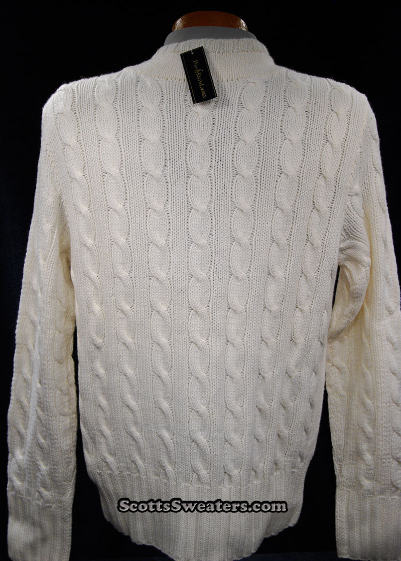 Men's Cashmere V-neck Pullover Tennis Sweater by Polo Ralph Lauren