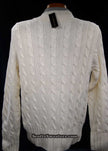 Tennis style men's cashmere sweater