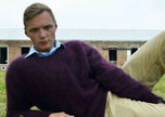 Men's Ultra-Soft Angora crewneck sweater in luxurious soft fabric