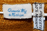 Retro golden shaggy mohair crewneck sweater by Queen's Way to Fashion in X-Small/Small size