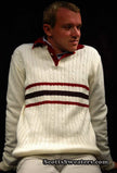 Men's Retro Tennis Sweater / shirt by Montgomery Ward