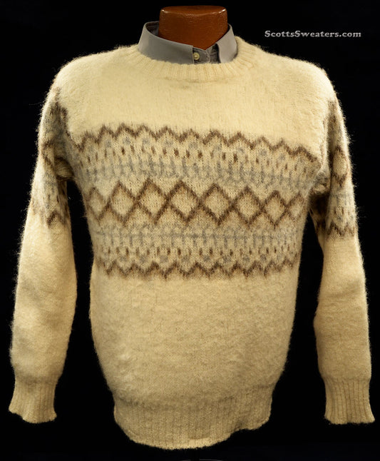 Herrenpullover aus isländischer Wolle mit Rundhalsausschnitt von GE-KA